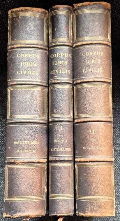 Corpus Iuris Civilis. 3 Bände