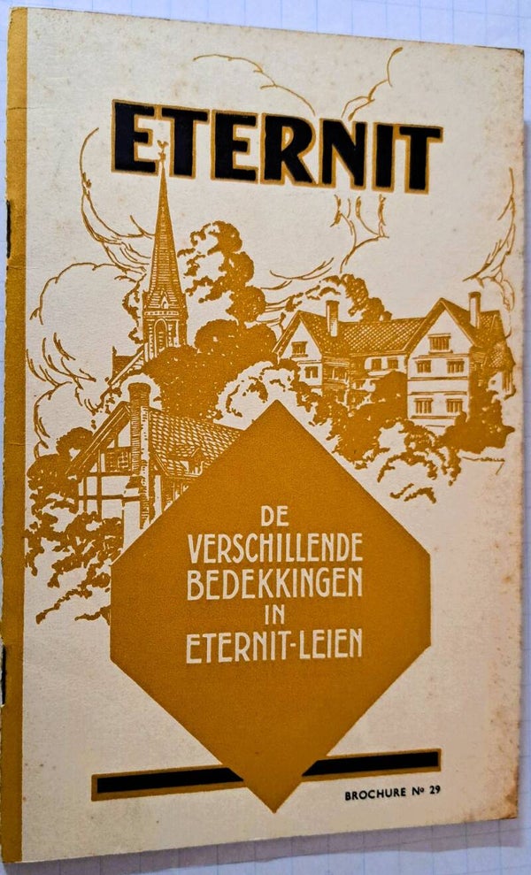 Eternit - De leien. De verschillende bedekkingen in Eternit-leien