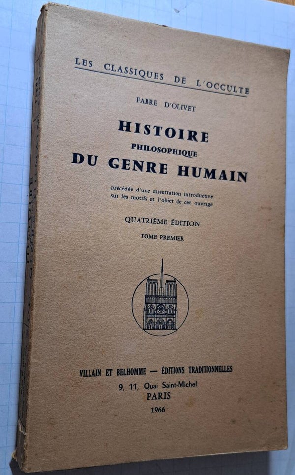 Fabre d'Olivet - Histoire philosophique du genre humain. Tome 1