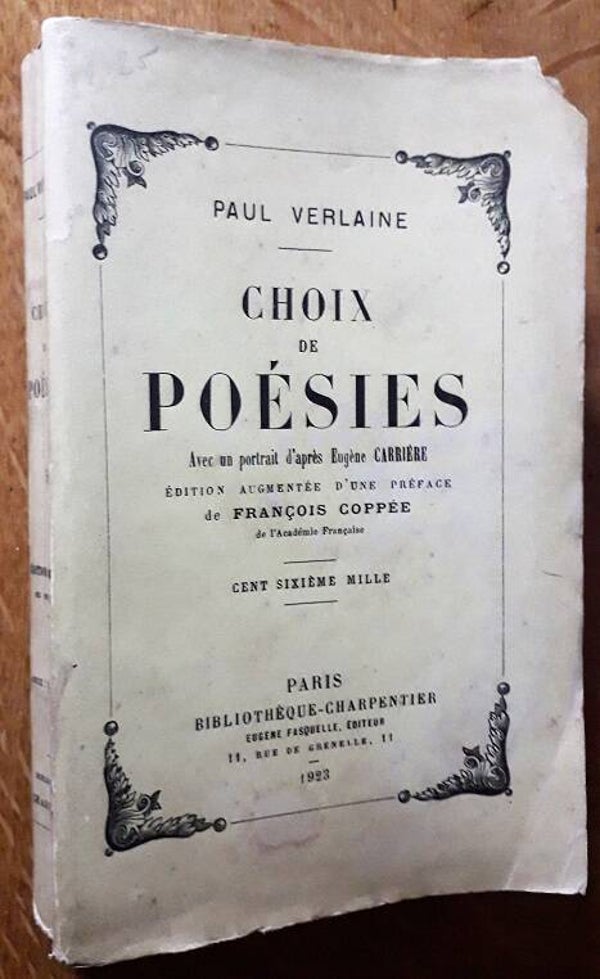 Verlaine, Paul - Choix de poésies. Édition augmentée d'une préface de François Coppée