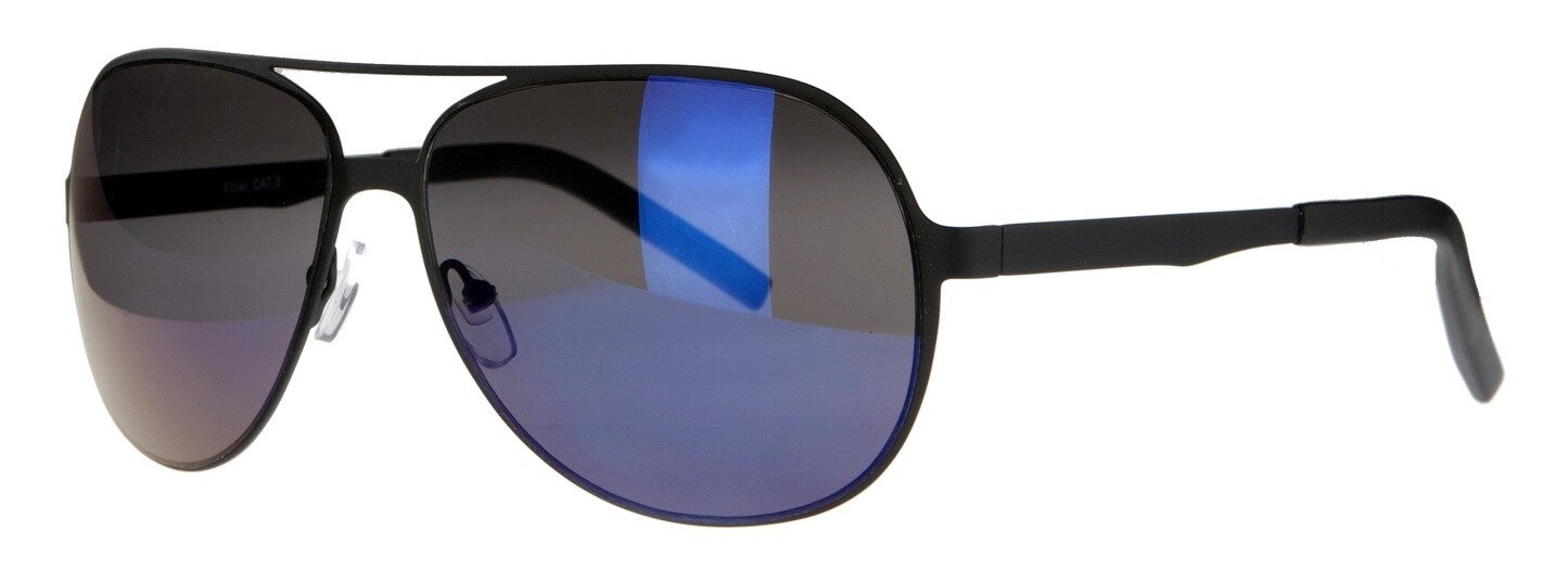 AMIGO zonnebril unisex cat.3 zwart/blauw (AMM19105 A) Eigen merk