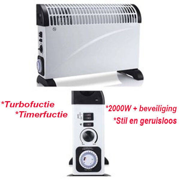 Tristar KA-5914 Convectie Turbo Kachel met * Timer = luxe versie ! 2000W perfect voor de koude dagen