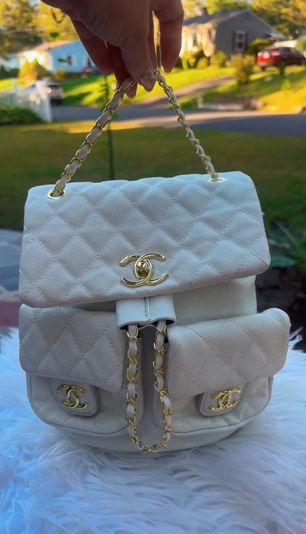 Chanel Small Backpack White