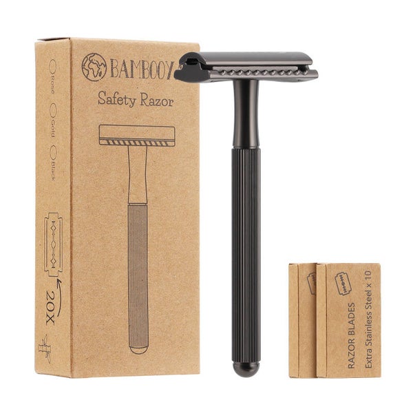 Safety Razor black met extra lang handvat