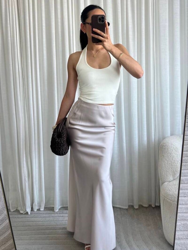 Elise Satin Skirt
