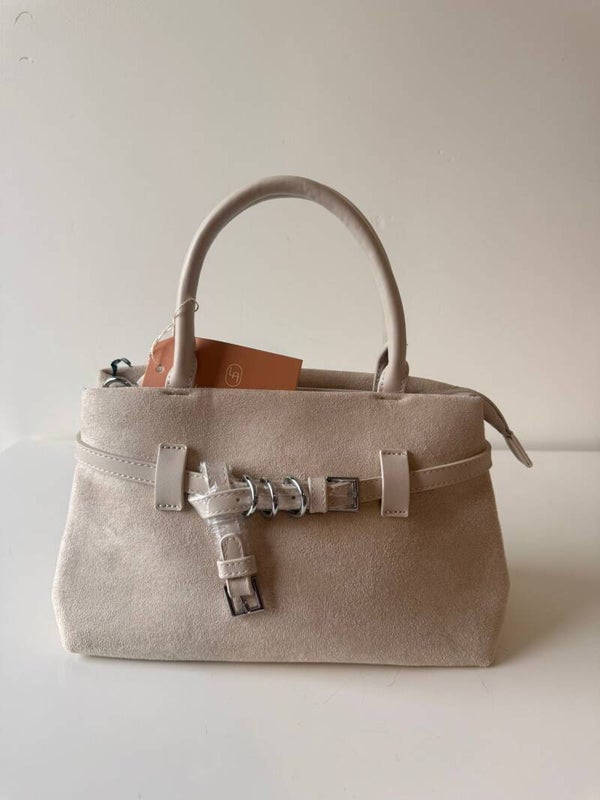 Unieke beige handtas