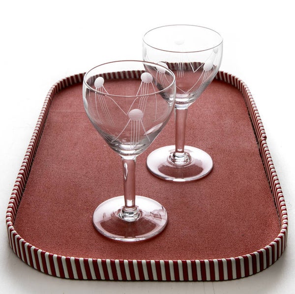 wijnglas L vintage, geslepen kristal, 14cm, SET 2 st.