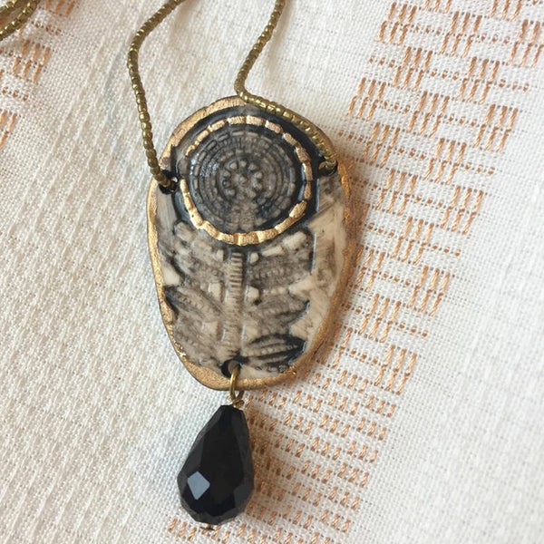 ketting, porseleinen hanger