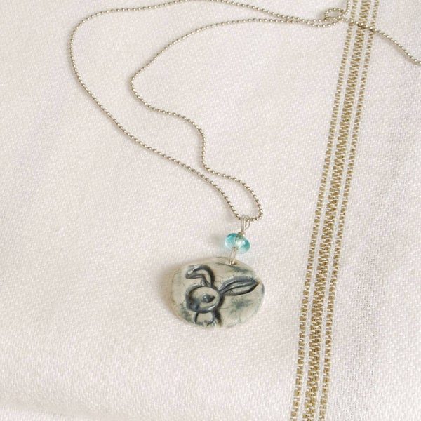 ketting, porseleinen hanger