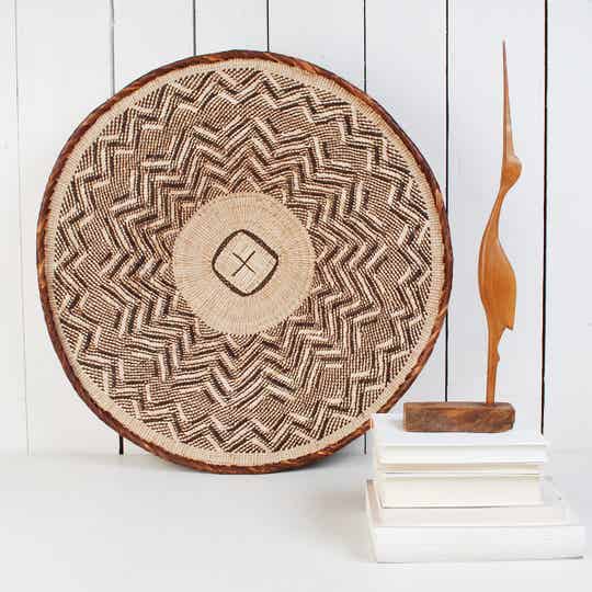 'Binga' mand 'plat' XL, ∅ 58cm