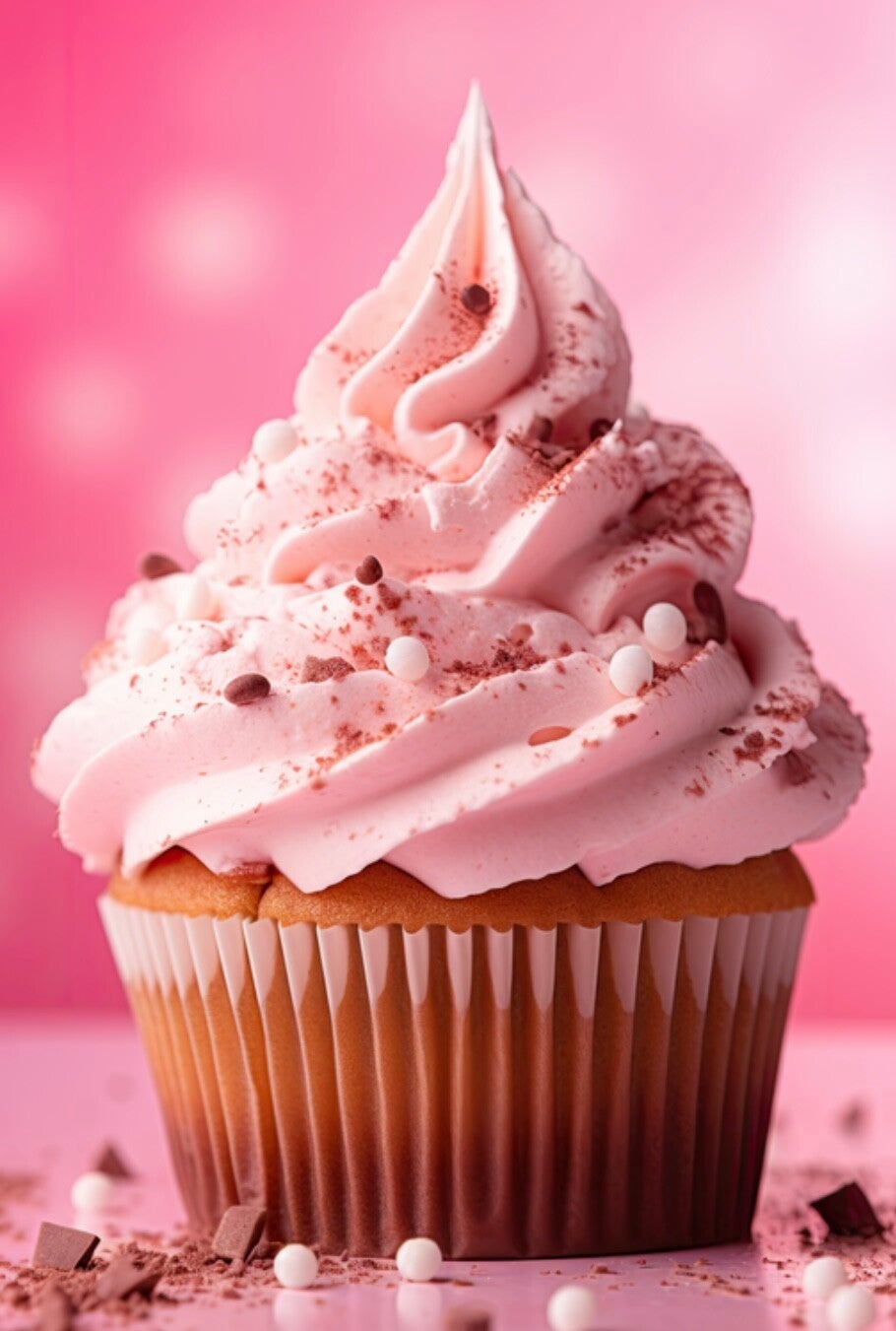 Cupcake de fresa