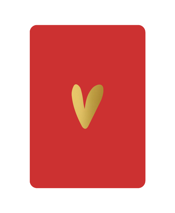 Wenskaart - Rood Hartje - Sint