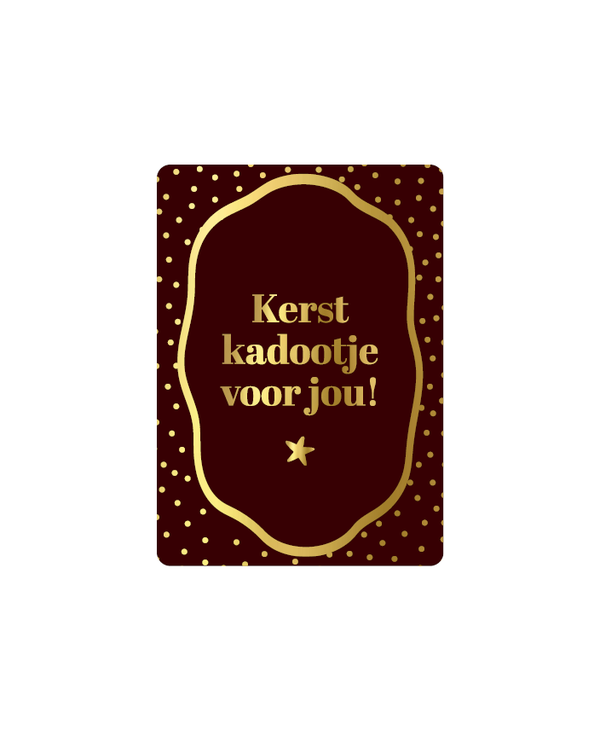 Wenskaart - Kerst kadootje voor jou