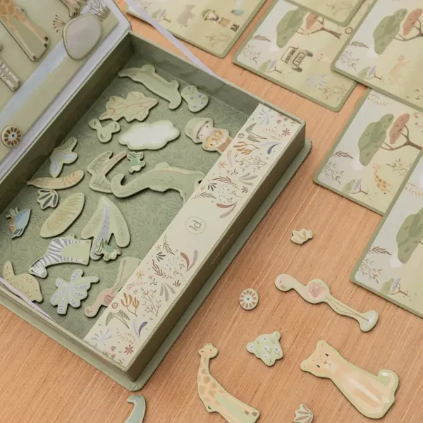 Little Dutch - Safari Friends - Magnetisch Speelbord