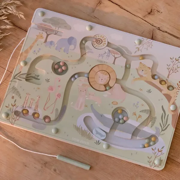 Little Dutch - Safari Friends - Magnetisch Doolhof