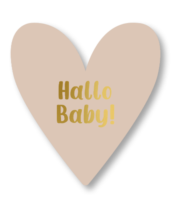 Wenskaart A6 - Hallo Baby!