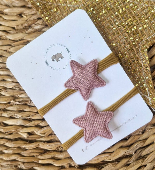 Haarelastiekjes Kind- Glitter/Sterren