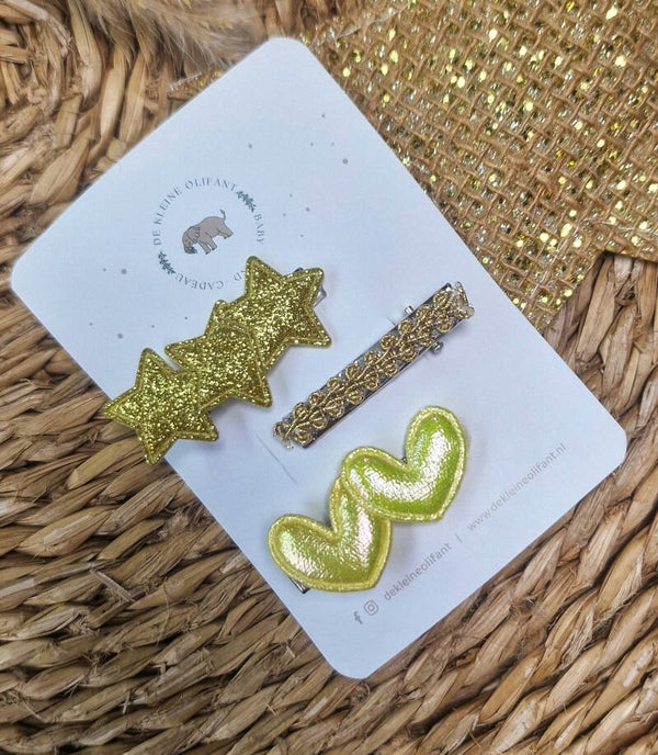 Haarspeldjes Kind - Glitter/Goud