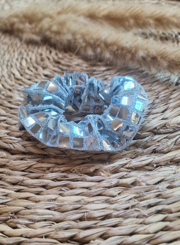 Scrunchies Kind - Pailleten /Zilver