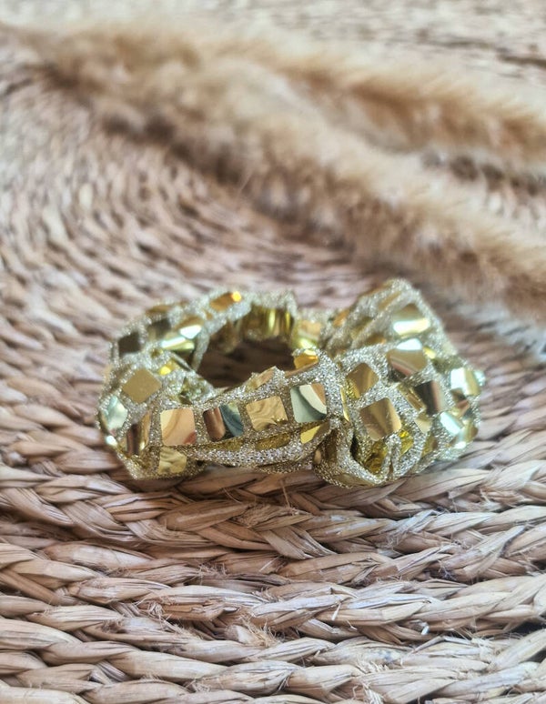 Scrunchie Kind - Pailletten/Goud