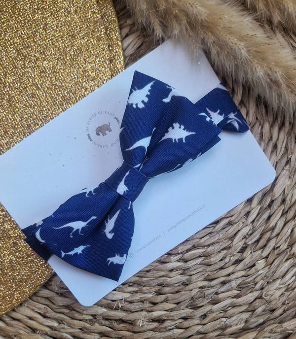 Vlinderstrik Kind - Dino / Blauw