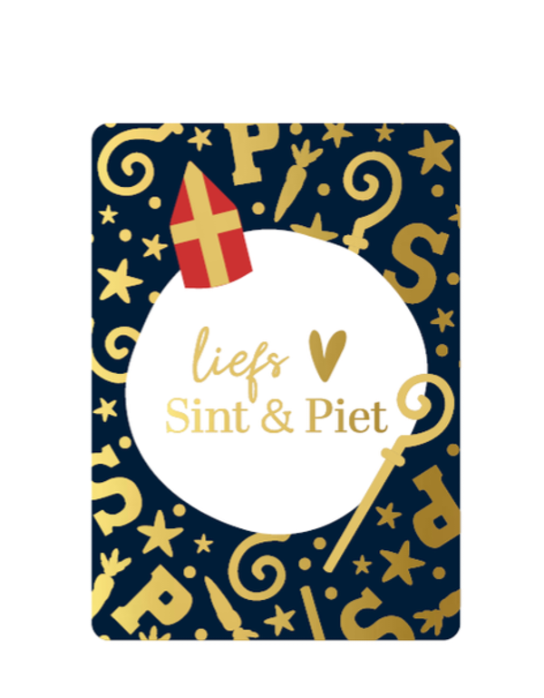 Wenskaart - Lief van de Sint