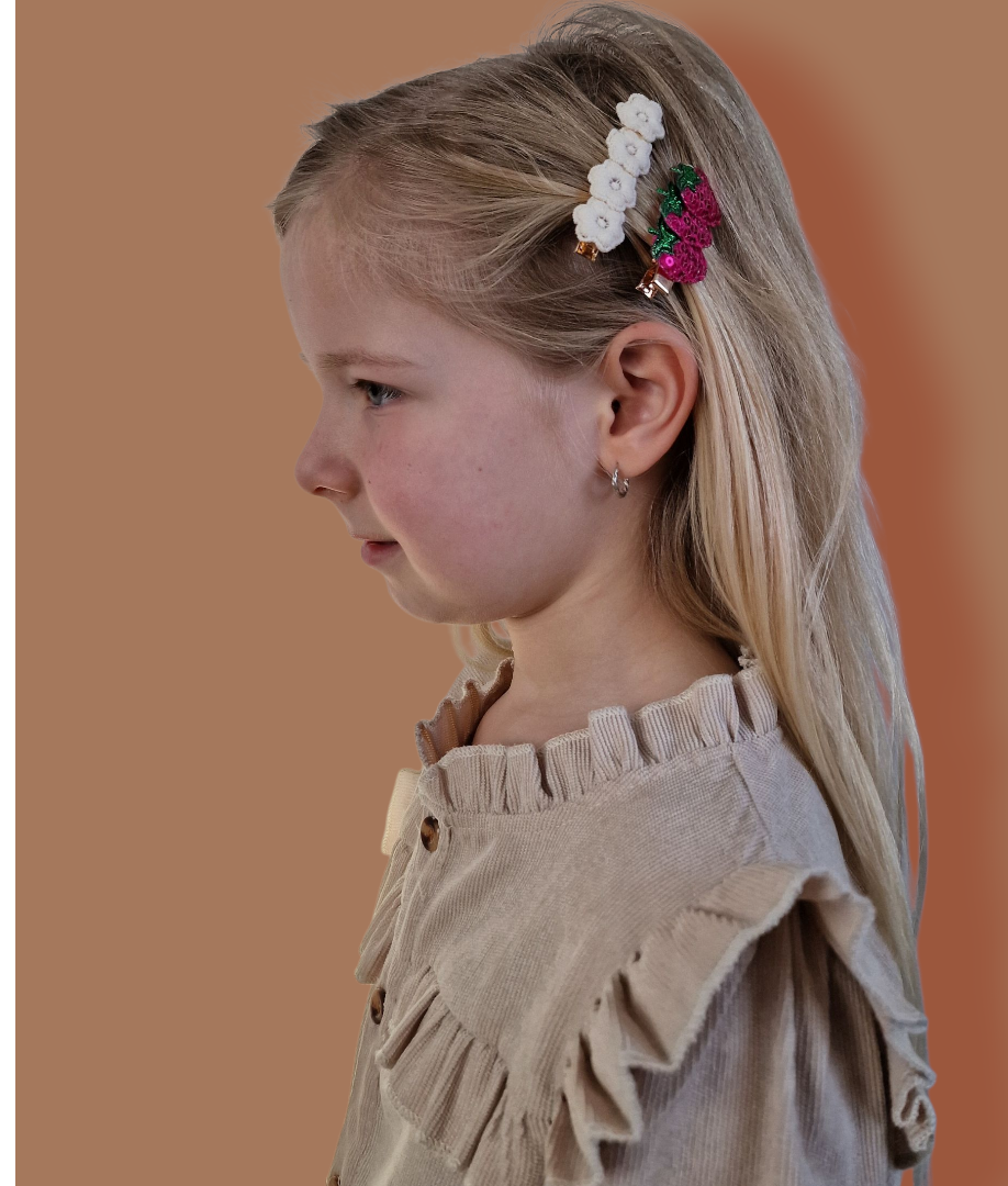 Haarspeldjes Kind - Mix - Wit/Rood