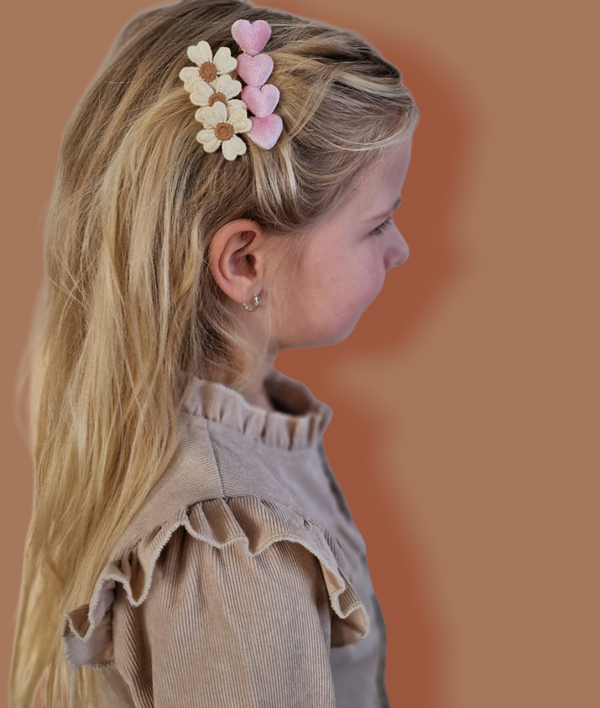 Haarspeldjes Kind  - Mix - Roze/Bruin