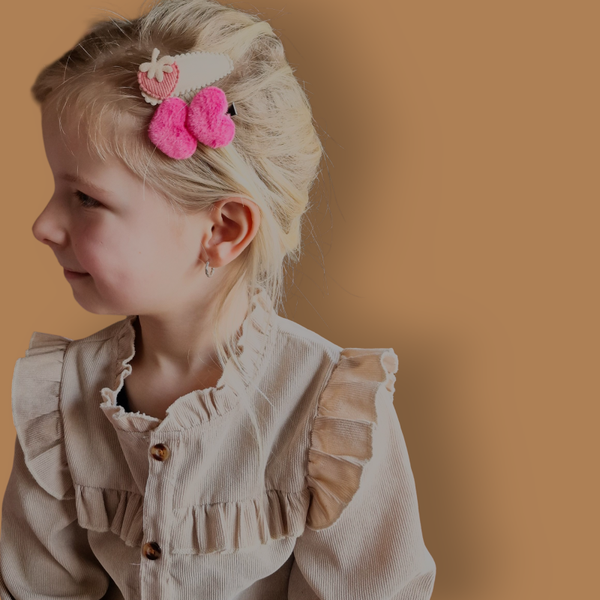 Haarspeldjes Kind - Mix - Crème/Knal Roze