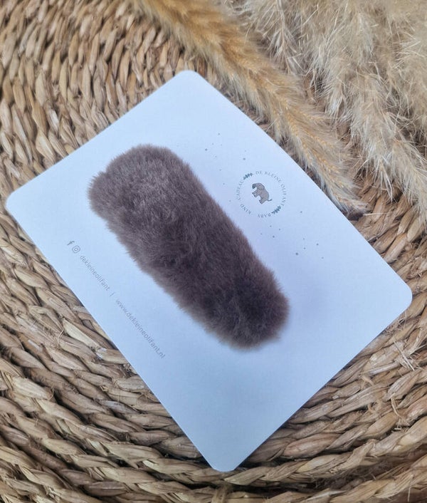 Basic Haarspeldjes Kind - Fluffy - Bruin