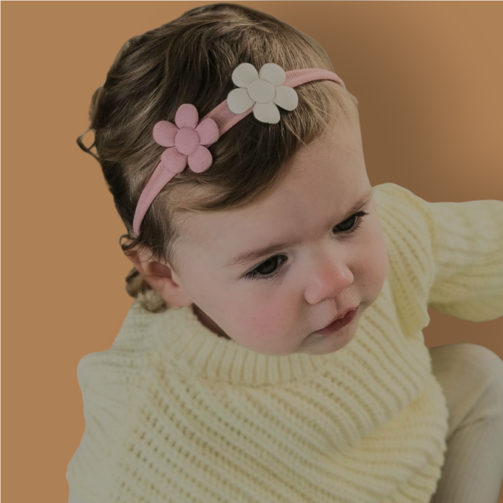 Haarband Baby - Bloemen - Roze