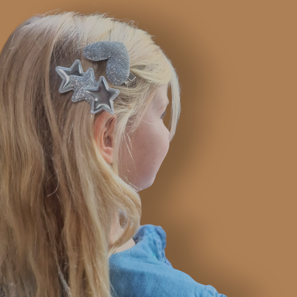 Haarspeldjes Kind - Glitter/Zilver