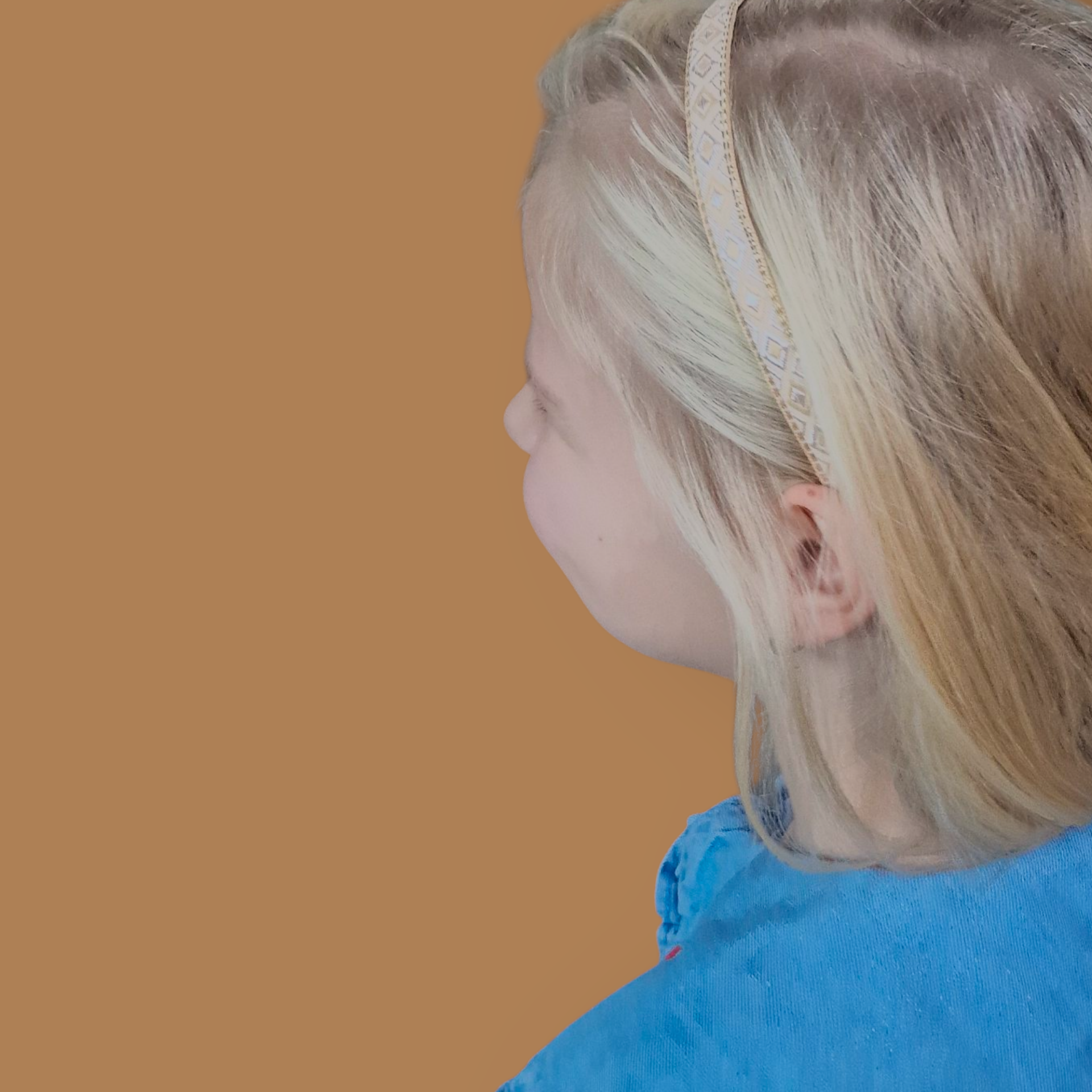 Haarband Diadeem - Zigzag - Beige