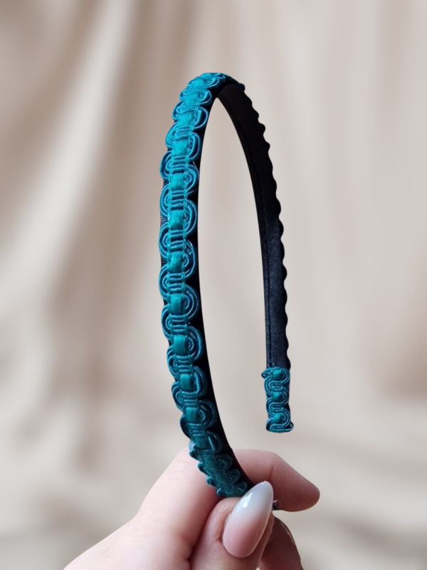 Haarband Diadeem - Kabel - Donker Groen