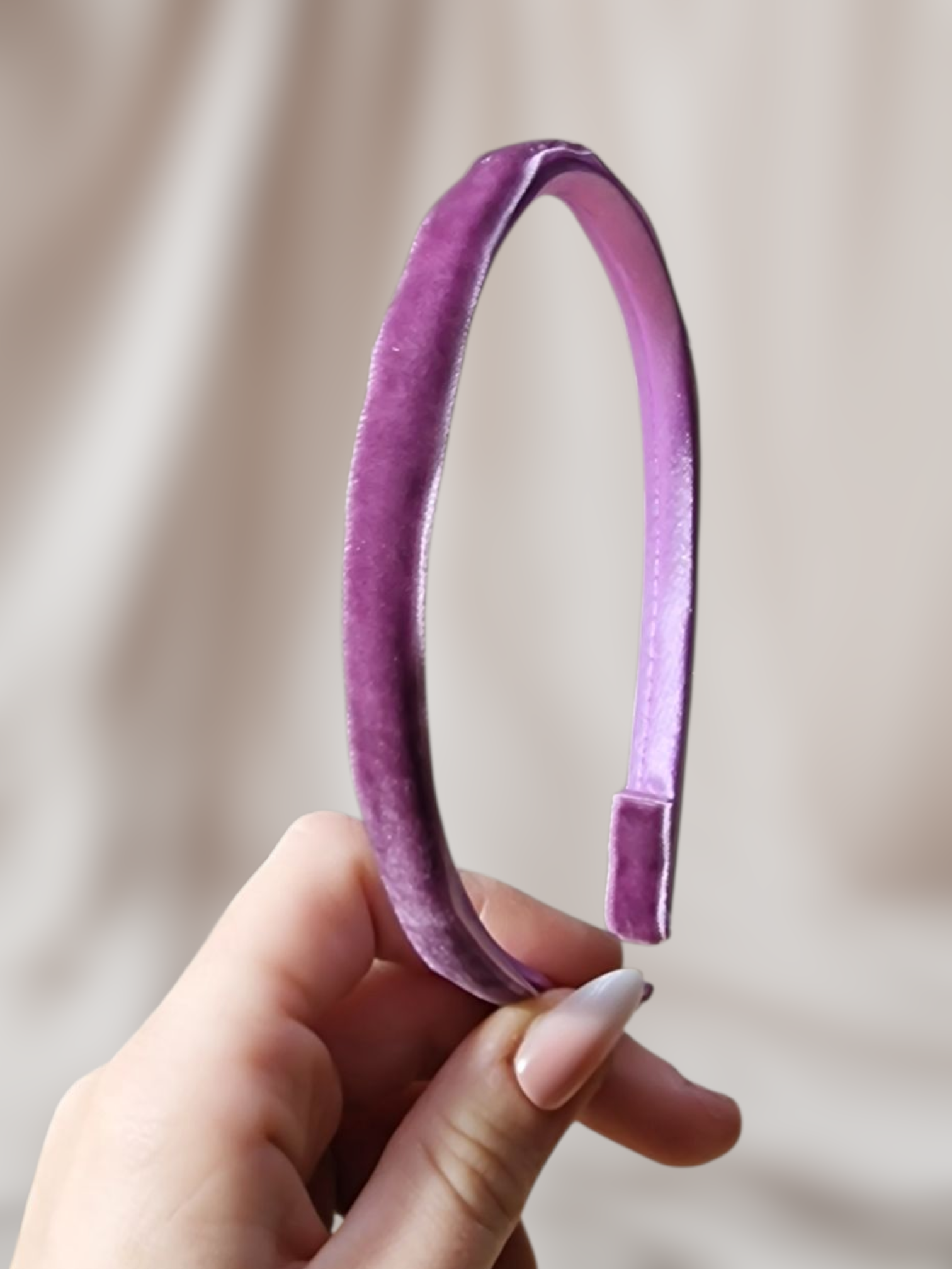 Haarband Diadeem - Velvet - Paars