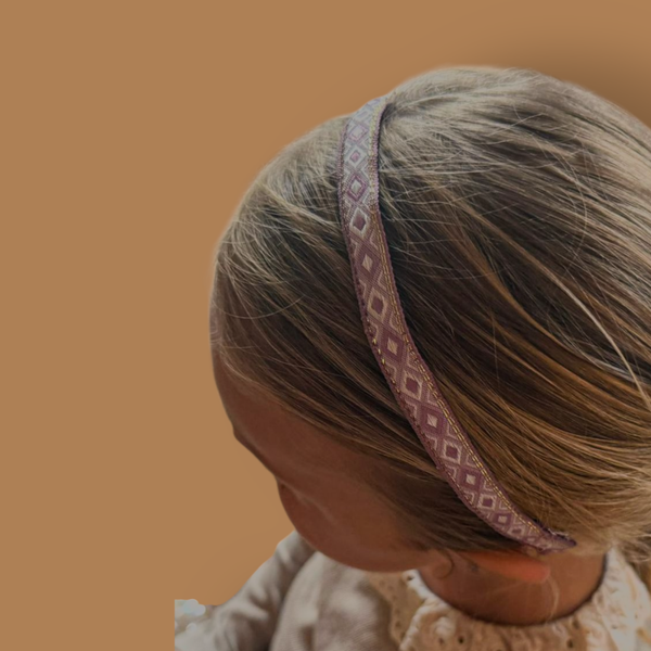 Haarband Diadeem - Zigzag - Paars