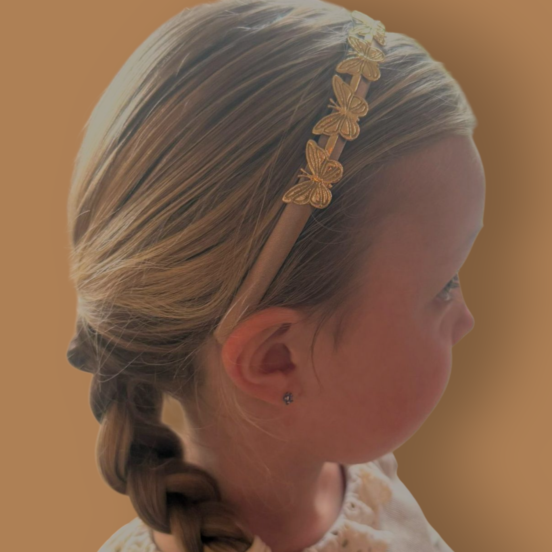 Haarband Diadeem - Vlinder - Goud