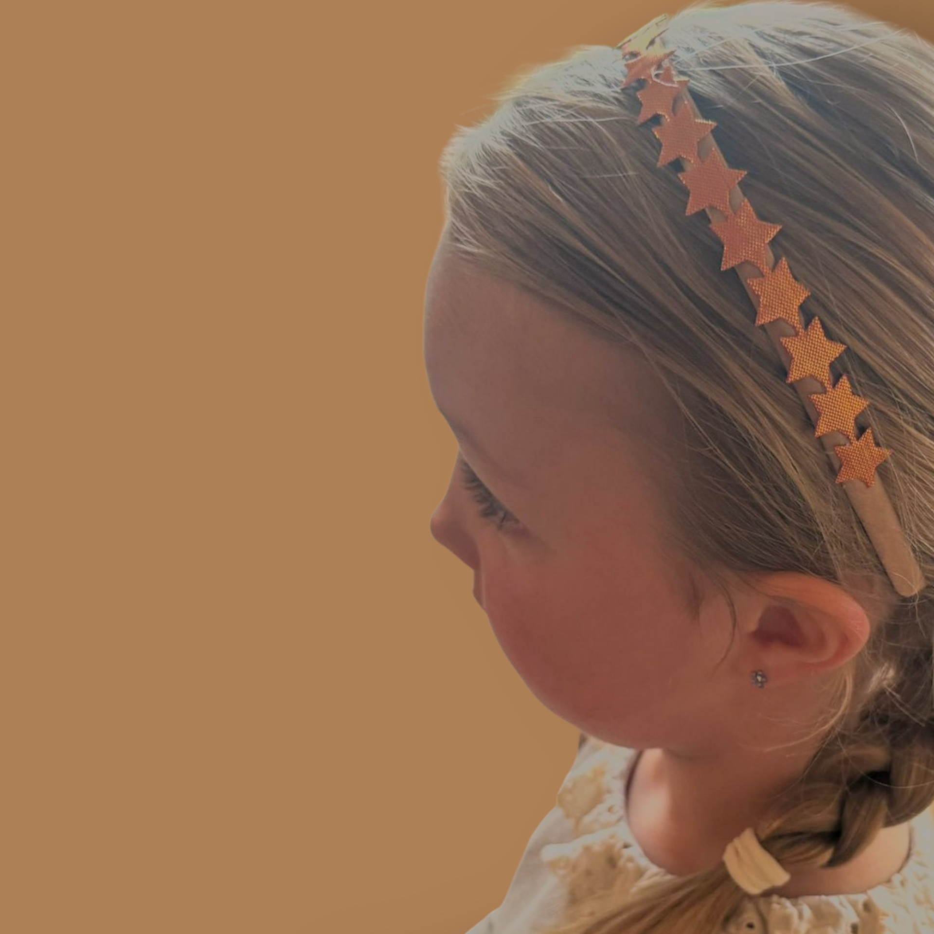 Haarband Diadeem - Sterren - Oranje