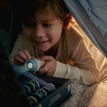 Little Dutch - Forest Friends -  Projector Zaklamp Blauw