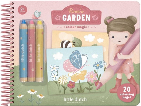 Little Dutch - Rosa - Kleurboek met potloden
