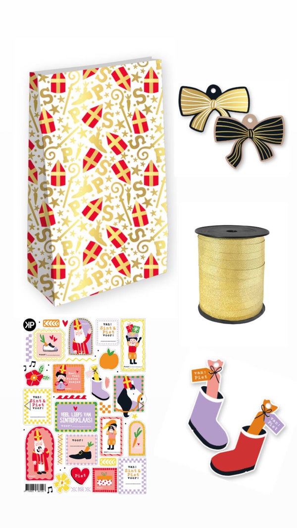 DIY Sinterklaasset - Kleurrijk - Mijters