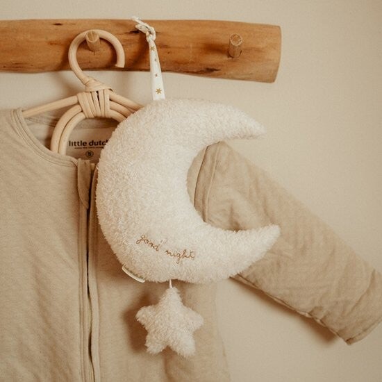Little Dutch -  Newborn Naturals - Muziekdoosje Maan