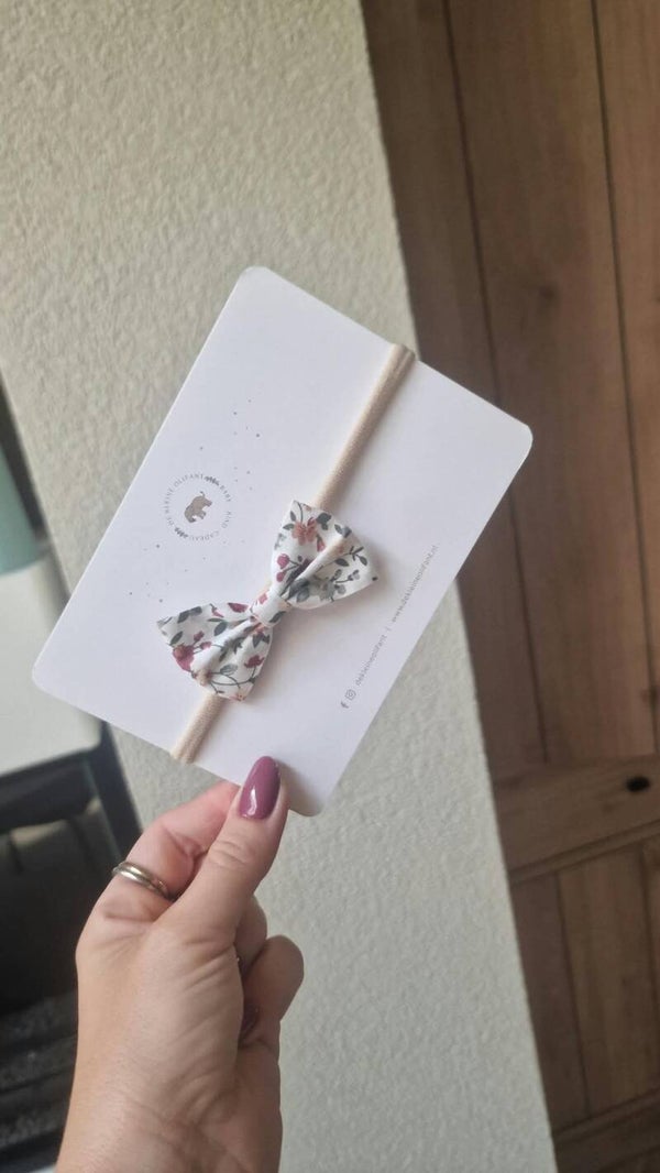 Haarband Baby - Strikje - Bloemetjes