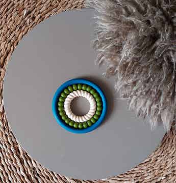 Siliconen Bijtringen & Badspeelgoed - Blauw