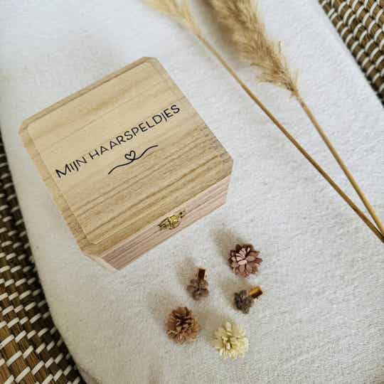 Bewaardoosje - Mijn haarspeldjes - Hartje