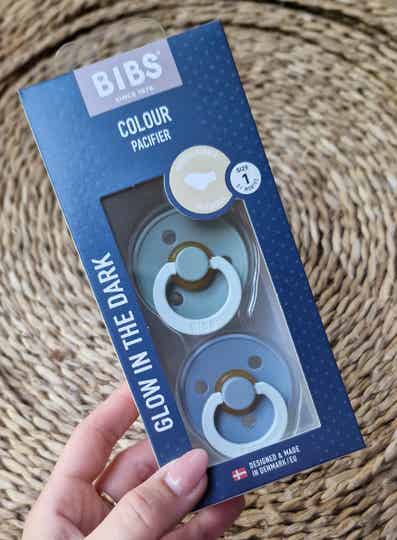 Bibs Spenen 0+ Anatomisch  - Glow In The Dark - Groen/Blauw