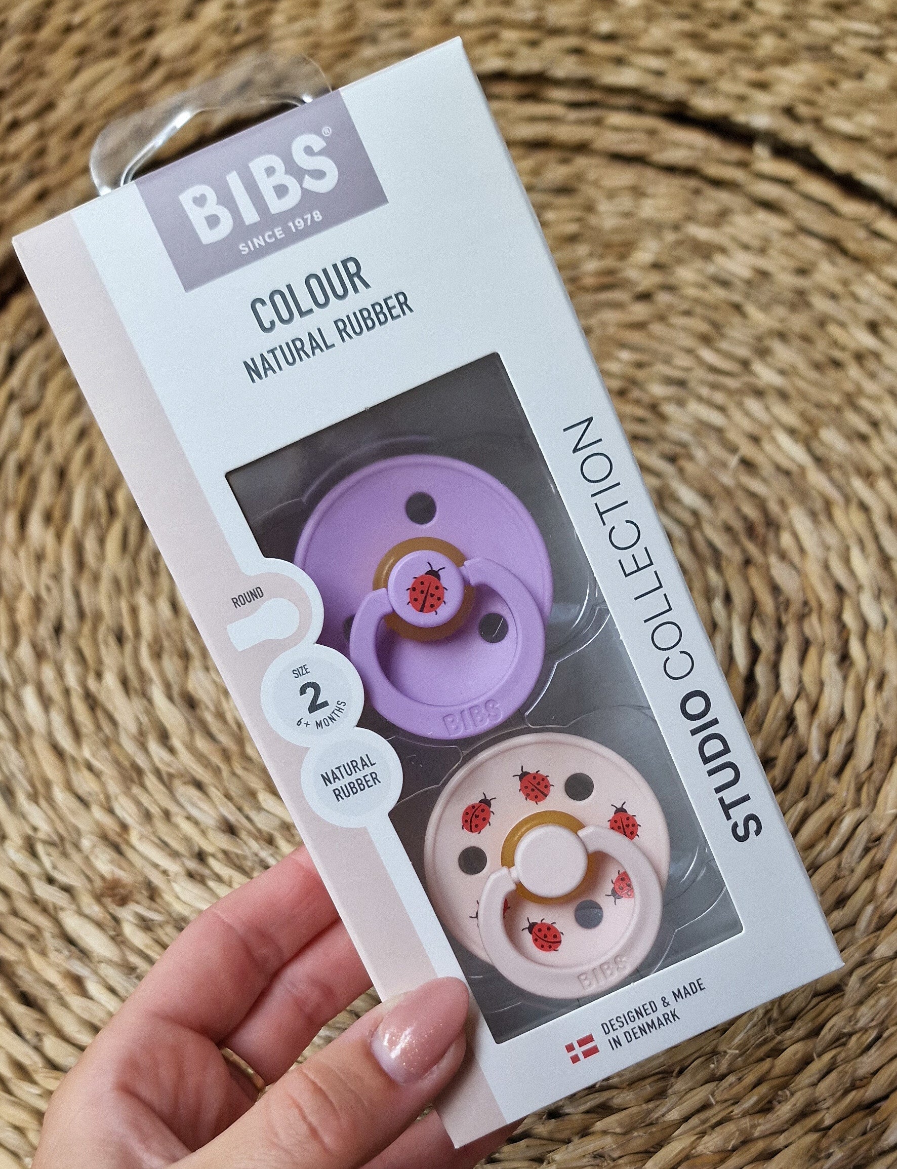 Bibs Spenen 6+ Rond - Lieveheersbeestjes - Roze/Lila