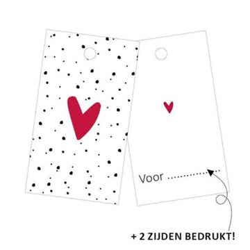 Cadeaulabel  - Hart