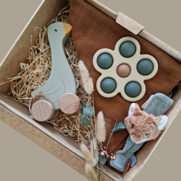 Cadeaupakket Baby - Jongen - Bruin/Groen