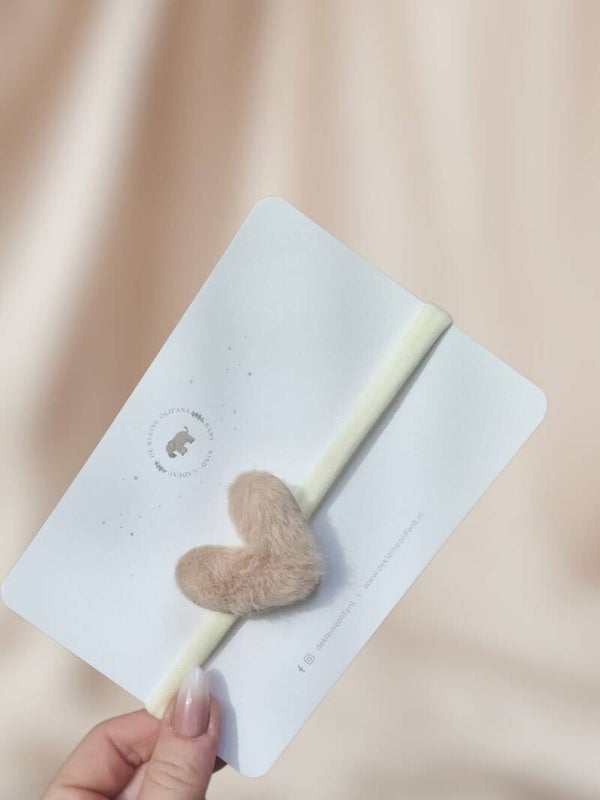 Haarband Baby - Hartje - Fluffy